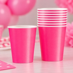 Hot Pink Cups 8 Pack